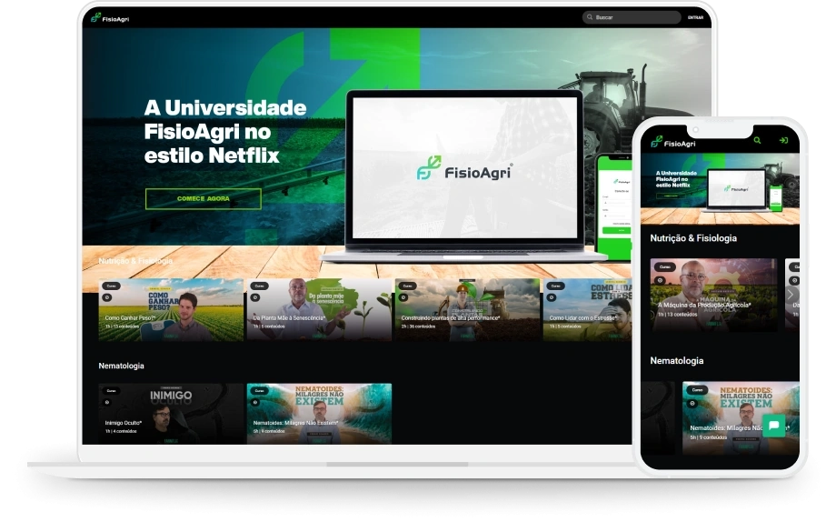 A universade<br /><strong>FisioAgri no estilo Netflix</strong>